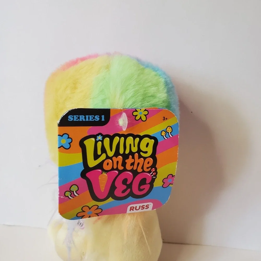 NEW Russ Living On The‎ Veg Series 1 Mushroom Plush Toy KellyToys Used With Tags